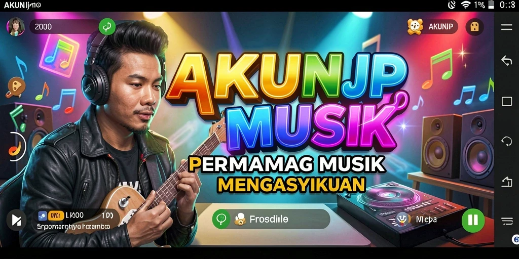 Tampilan screenshot utama AKUNJP yang menampilkan gameplay seru.