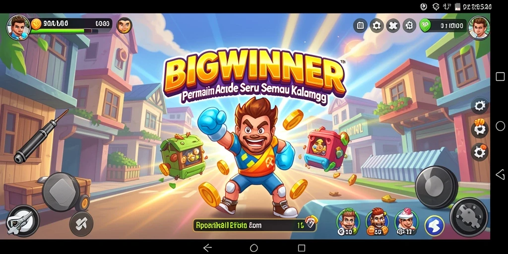 Tampilan gameplay seru dari BIGWINNER dengan tantangan menantang.