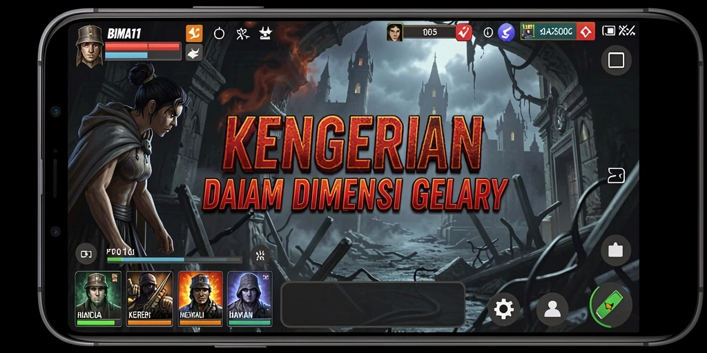 Screenshot BIMA11 menampilkan suasana mencekam dan gameplay menyeramkan.