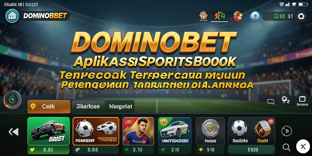 Tampilan utama DOMINOBET dengan fitur taruhan olahraga yang menarik.