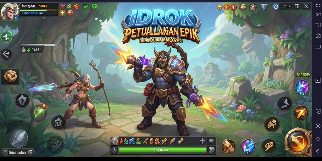Tampilan gameplay IDROK dengan pertarungan menarik dan grafik menawan.