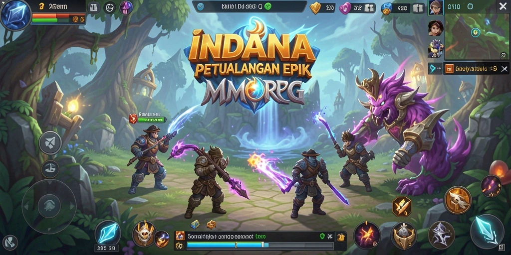 Tampilan gameplay INDAAA yang seru dan mendebarkan.