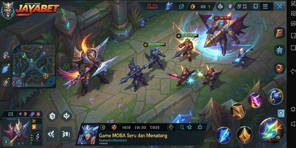 Gameplay seru dan kompetitif dalam JAYABET MOBA.