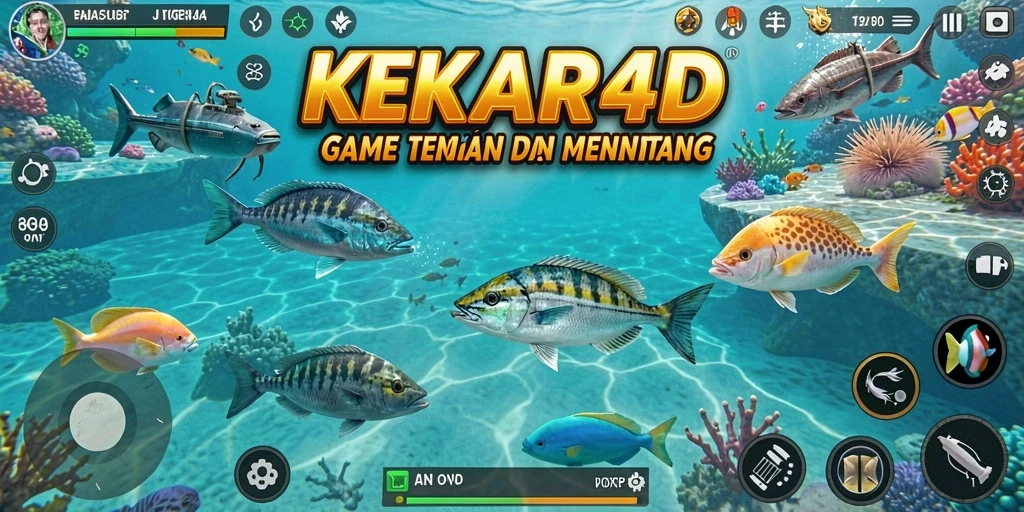 Tampilan menarik dari gameplay Tembak Ikan di KEKAR4D.