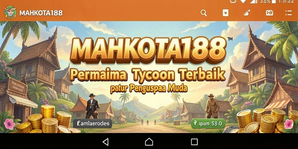 Tangkapan layar permainan MAHKOTA188 dengan simulasi bisnis yang menarik.