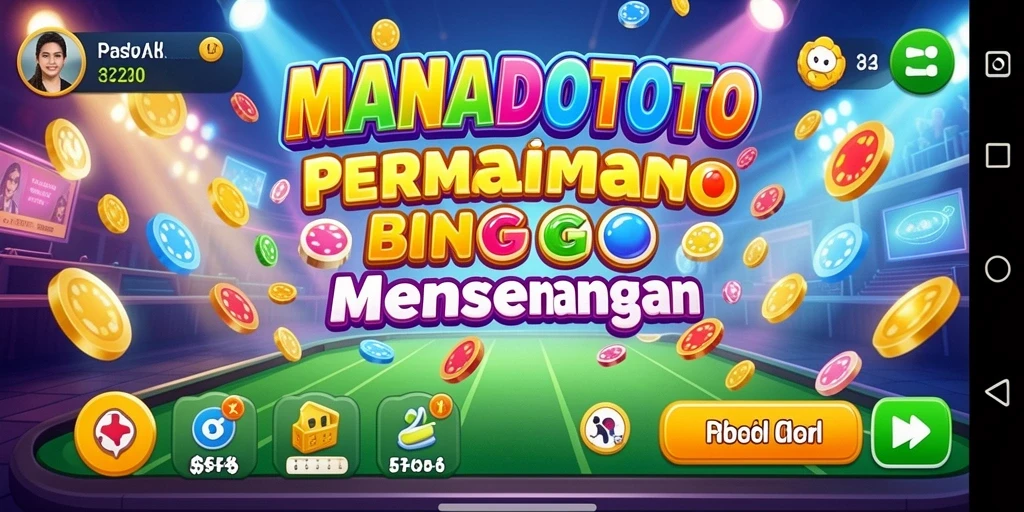 Tampilan gameplay seru MANADOTOTO yang penuh warna.