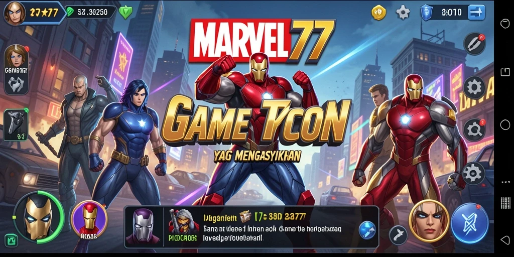 Screenshot gameplay yang menarik dari MARVEL77 dalam mode Tycoon.