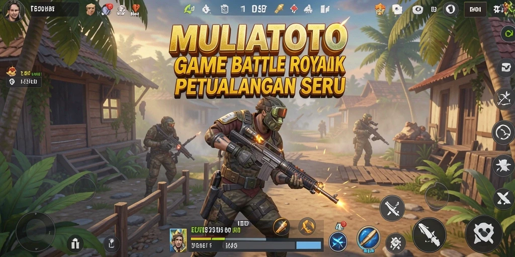 Tampilan gameplay seru di arena Battle Royale MULIATOTO.