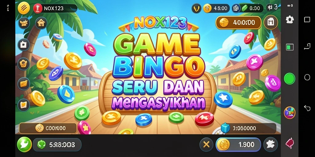 Gameplay seru Bingo di NOX123 dengan grafis memukau.