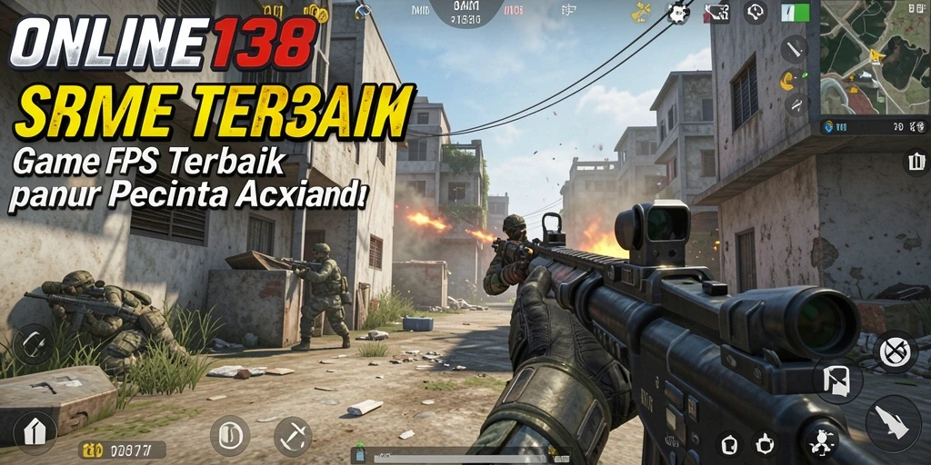 Screenshot menunjukkan aksi menegangkan dalam gameplay FPS.