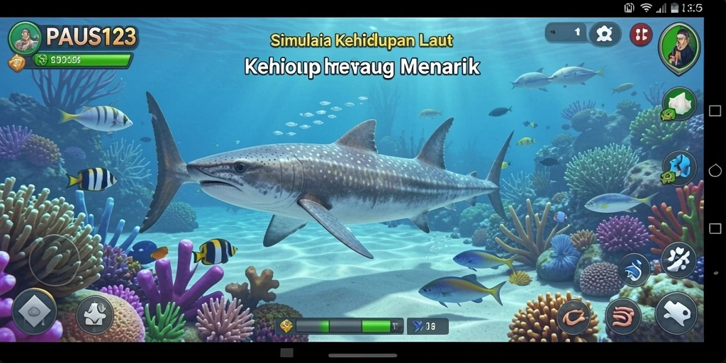 Screenshot menunjukkan grafis menakjubkan dari PAUS123 dengan gameplay yang mendalam.