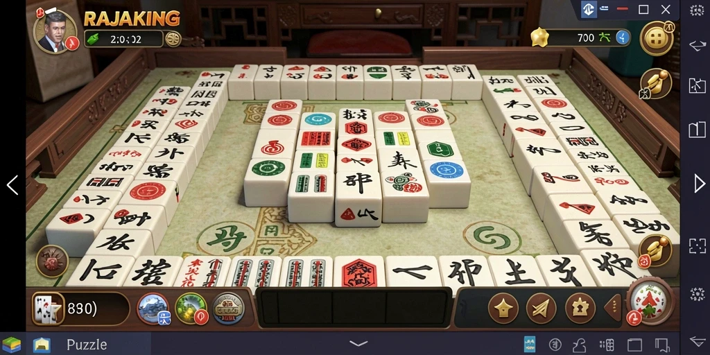 Tampilan gameplay RAJAKING yang memukau dan menantang.