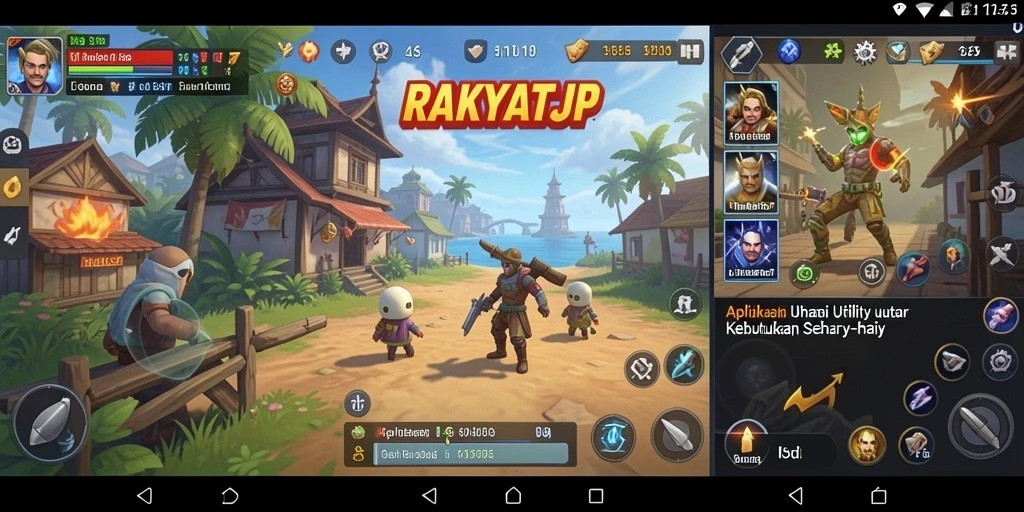 Tampilan antarmuka RAKYATJP yang sederhana dan ramah pengguna.