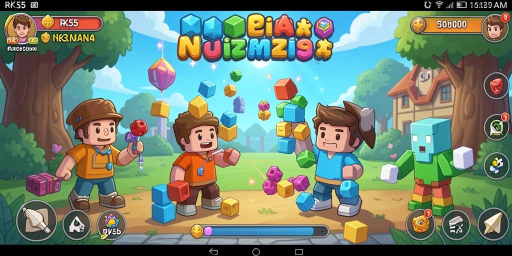 Tampilan gameplay Puzzle yang seru dan menantang di RK55.