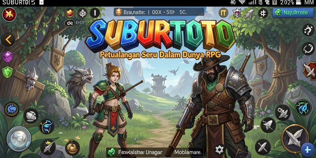 Tampilan gameplay SUBURTOTO yang menarik dan penuh petualangan RPG.
